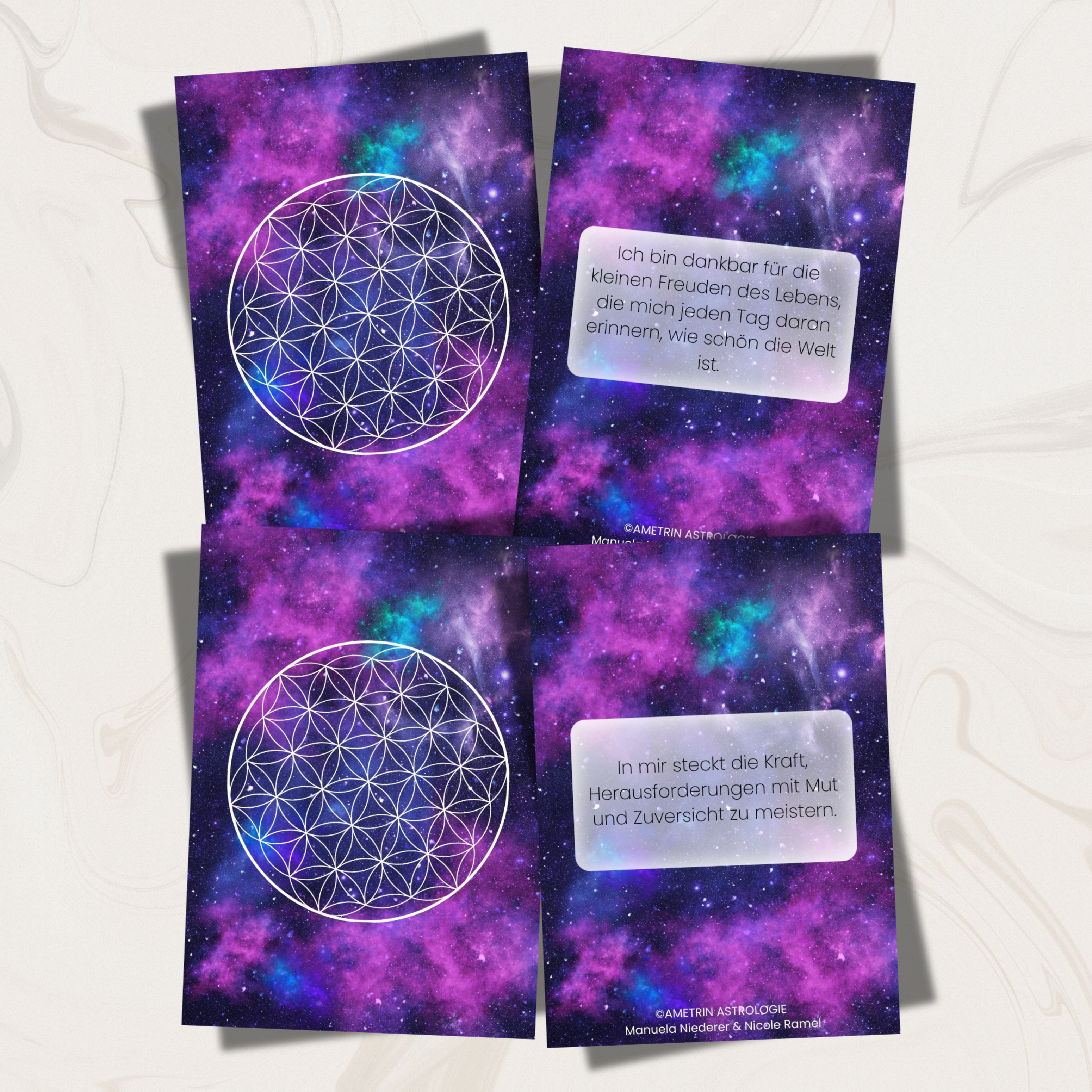 Affirmationskarten "Blume des Lebens"